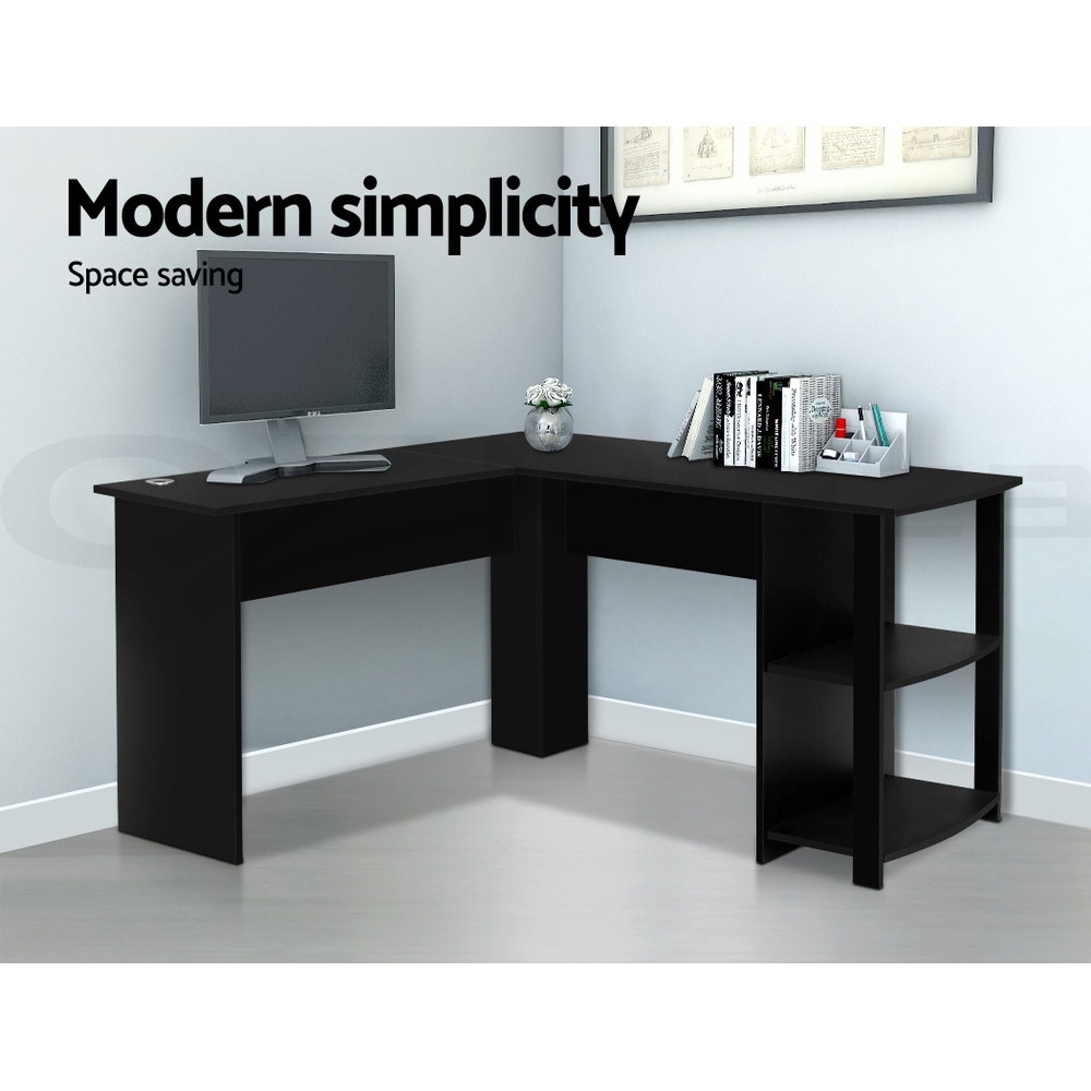 Artiss Corner Computer Desk Home Office Desks Study PC Laptop Table Shelves - Picture 73 of 86
