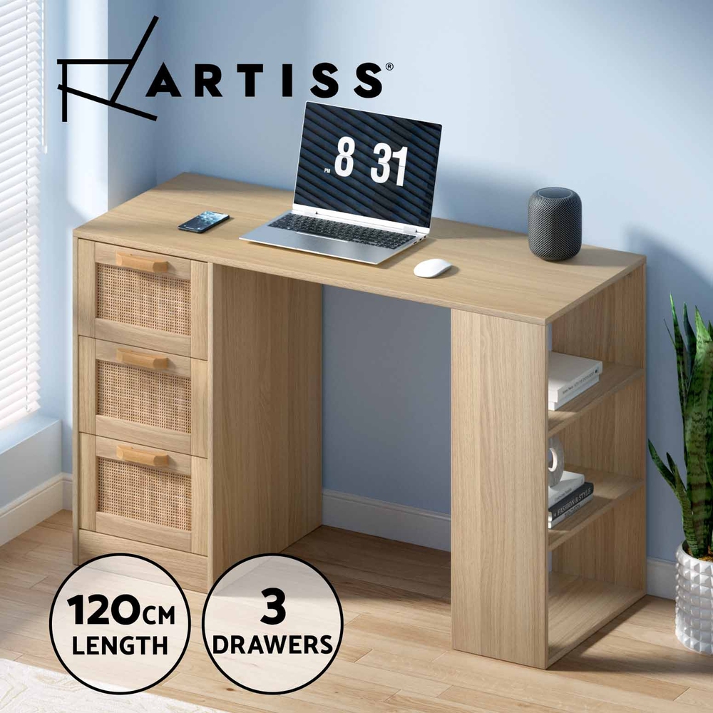 Artiss Computer Desk With Drawers Office Home Workstation PC Laptop Study Table - Picture 17 of 32