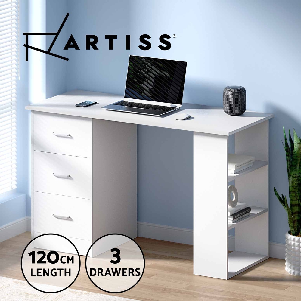 Artiss Computer Desk With Drawers Office Home Workstation PC Laptop Study Table - Picture 25 of 32
