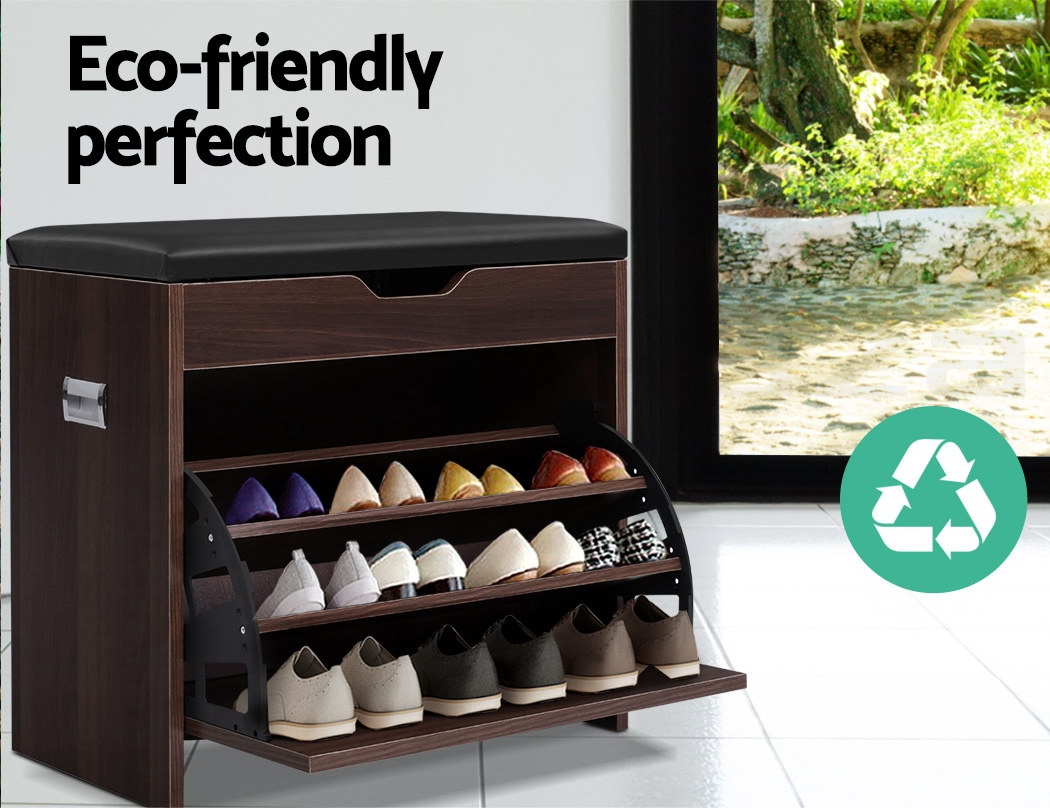 Artiss Shoe Bench Shoes Storage Rack Organiser