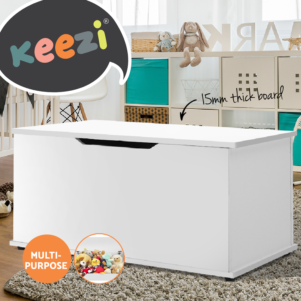 Keezi Kids Toy Box Chest Storage Cabinet Container Children Clothes Organiser - Picture 28 of 31