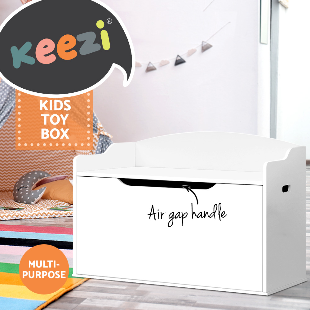 Keezi Kids Toy Box Chest Storage Cabinet Container Children Clothes Organiser - Picture 20 of 31