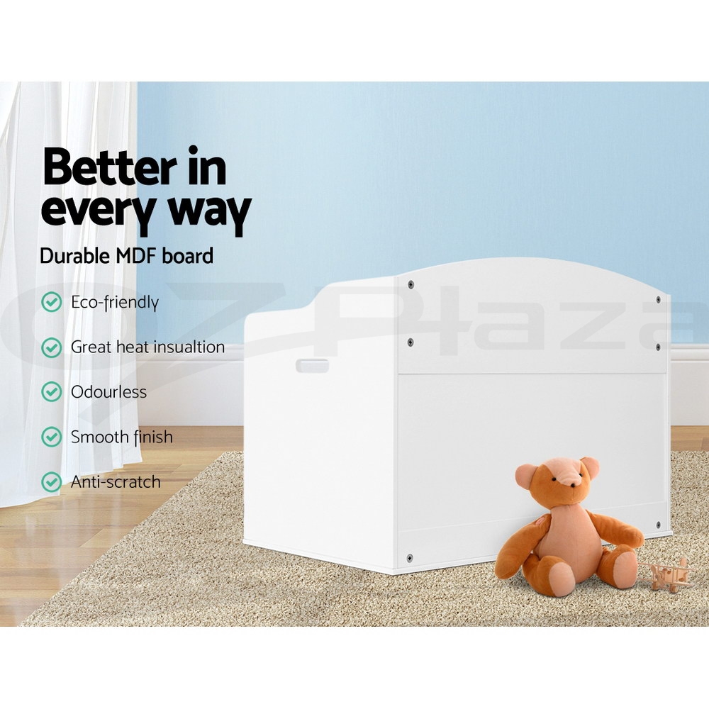 Keezi Kids Toy Box Chest Storage Cabinet Container Children Clothes Organiser - Picture 22 of 31