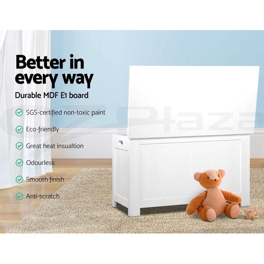 Keezi Kids Toy Box Chest Storage Cabinet Container Children Clothes Organiser - Picture 15 of 31