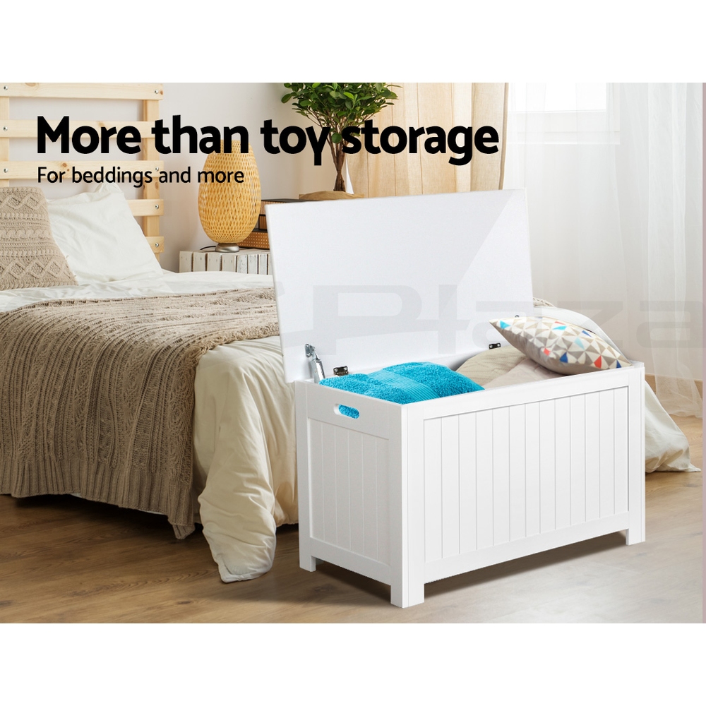 Keezi Kids Toy Box Chest Storage Cabinet Container Children Clothes Organiser - Picture 16 of 31