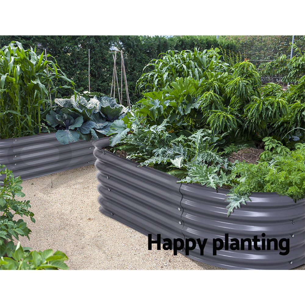 Greenfingers Garden Bed Kit Galvanised Steel Raised Garden Beds Kit