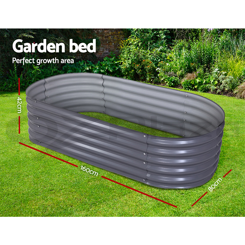 Greenfingers Garden Bed Kit Galvanised Steel Raised Garden Beds Kit