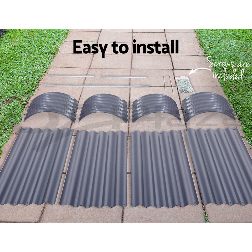 Greenfingers Garden Bed Kit Galvanised Steel Raised Garden Beds Kit