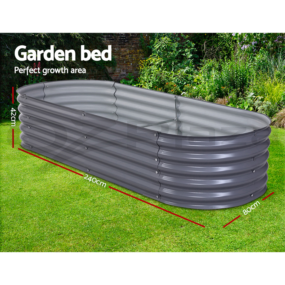 Greenfingers Garden Bed Kit Galvanised Steel Raised Garden Beds Kit