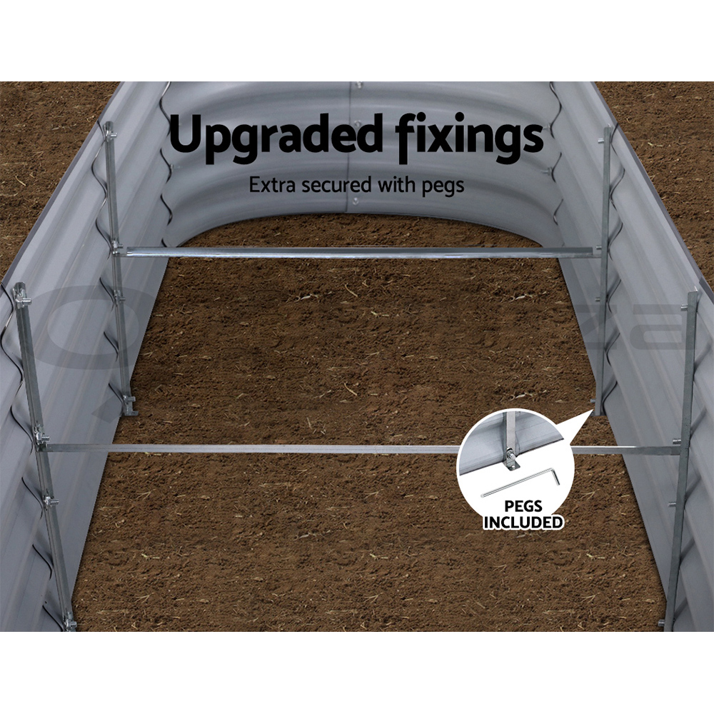 Greenfingers Garden Bed Kit Galvanised Steel Raised Garden Beds Kit