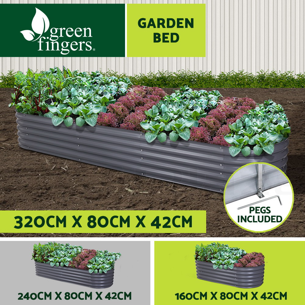 Greenfingers Garden Bed Kit Galvanised Steel Raised Garden Beds Kit