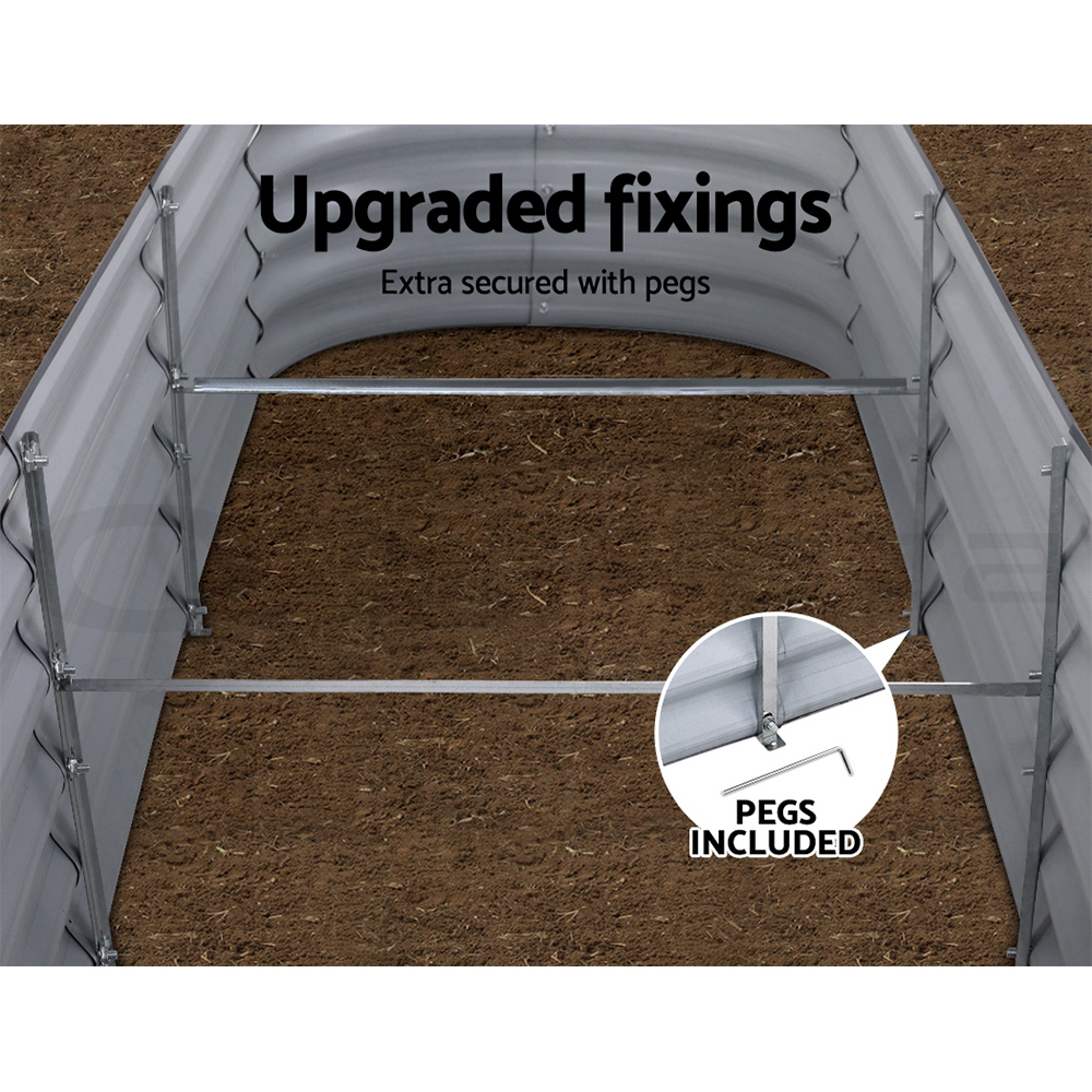 Greenfingers Garden Bed Kit Galvanised Steel Raised Garden Beds Kit