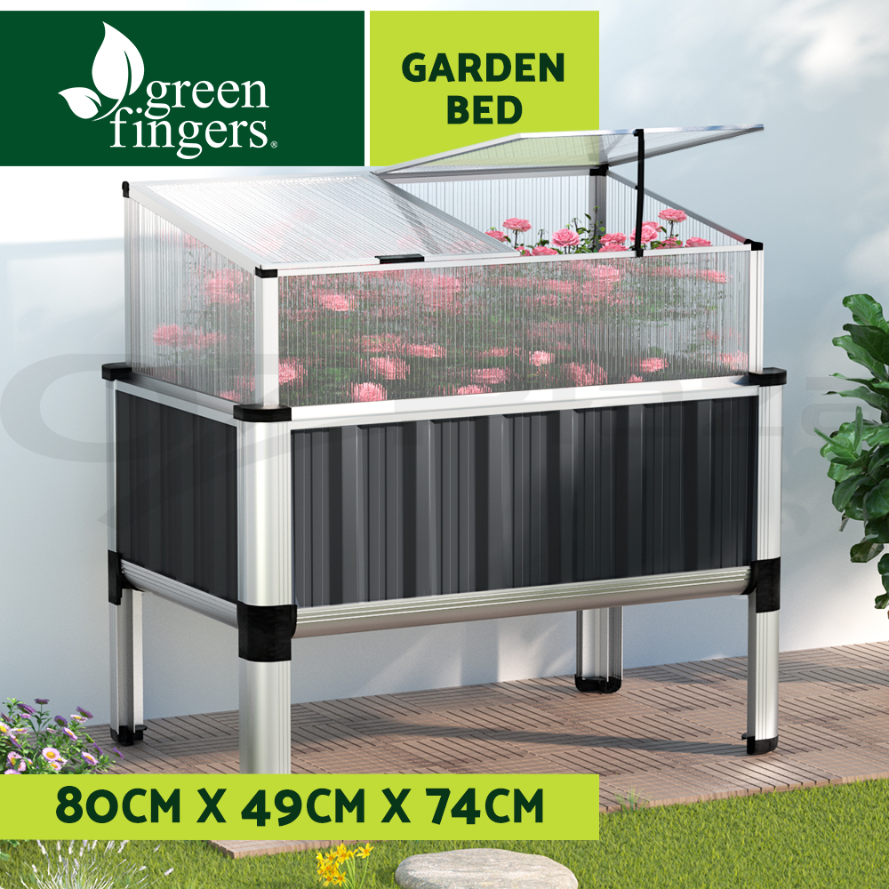 Green Fingers Garden Bed Kit Raised Wooden Planter Box Pot Vegetables Flowers - Picture 81 of 89