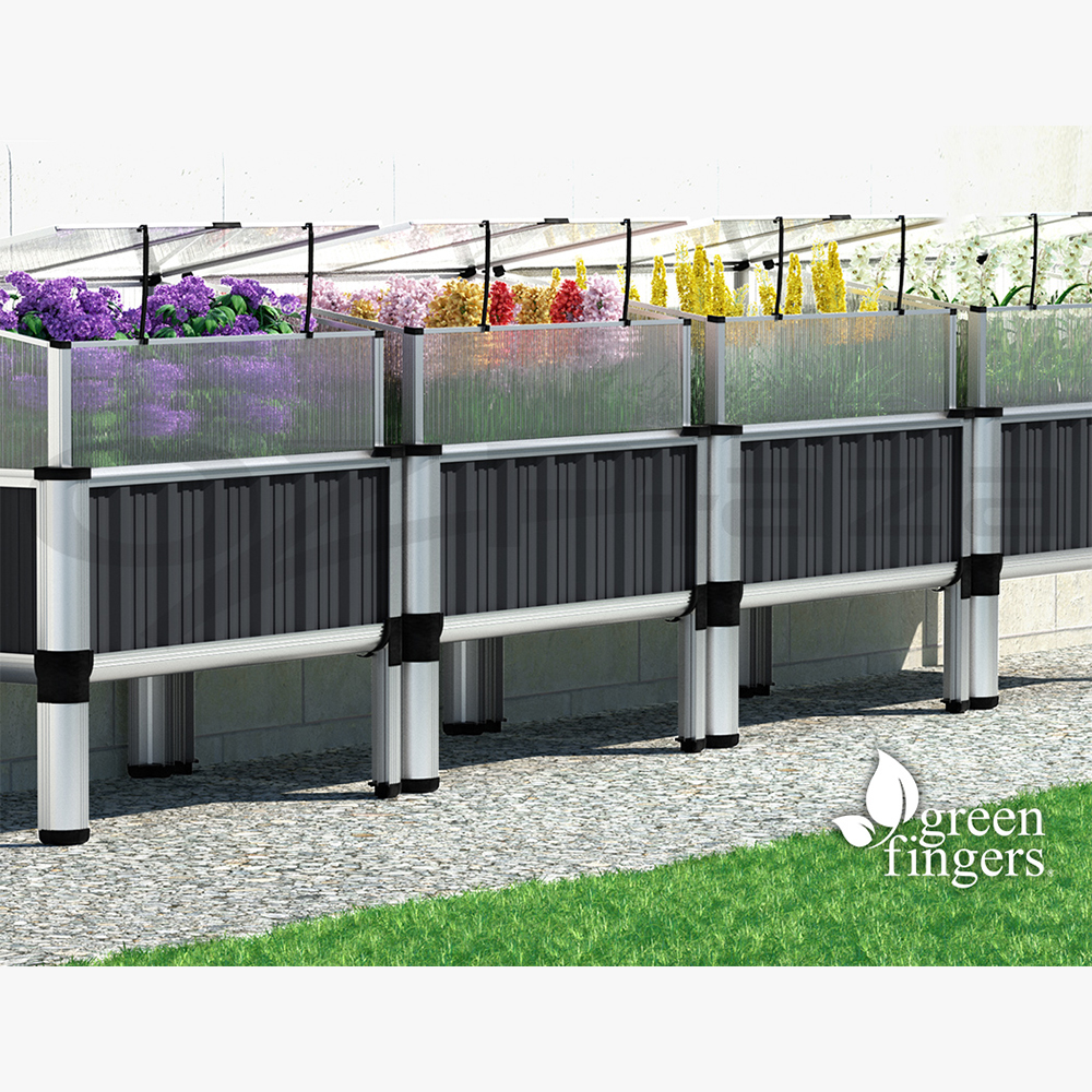 Green Fingers Garden Bed Kit Raised Wooden Planter Box Pot Vegetables Flowers - Picture 88 of 89
