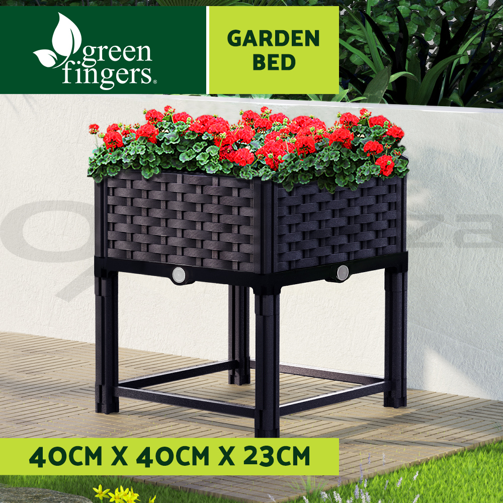 Green Fingers Garden Bed Kit Raised Wooden Planter Box Pot Vegetables Flowers - Picture 25 of 89