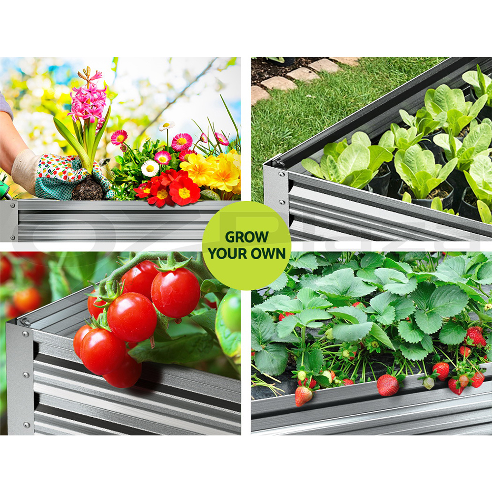 Green Fingers Garden Bed Kit Raised Wooden Planter Box Pot Vegetables Flowers - Picture 59 of 89