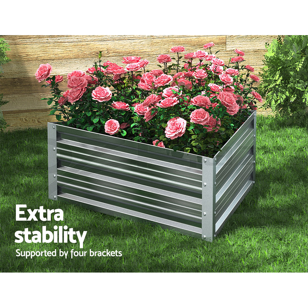 Green Fingers Garden Bed Kit Raised Wooden Planter Box Pot Vegetables Flowers - Picture 60 of 89