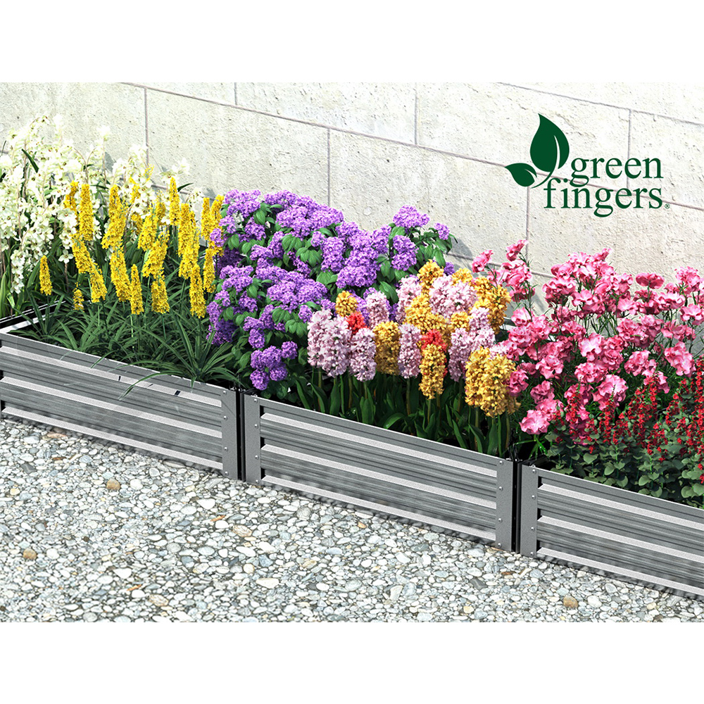 Green Fingers Garden Bed Kit Raised Wooden Planter Box Pot Vegetables Flowers - Picture 65 of 89