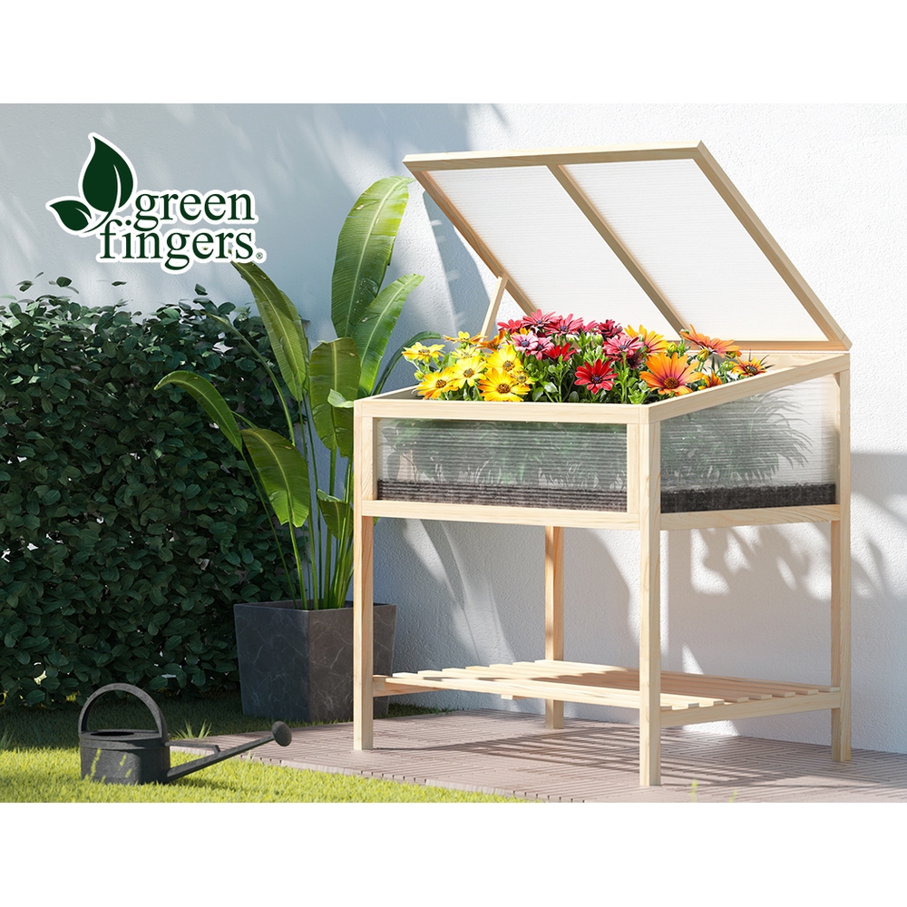 Green Fingers Garden Bed Kit Raised Wooden Planter Box Pot Vegetables Flowers - Picture 79 of 89
