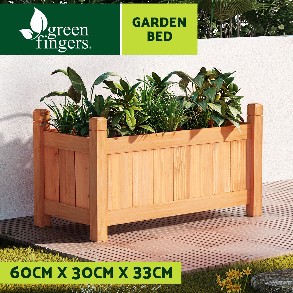 Green Fingers Garden Bed Kit Raised Wooden Planter Box Pot Vegetables Flowers - Picture 34 of 89