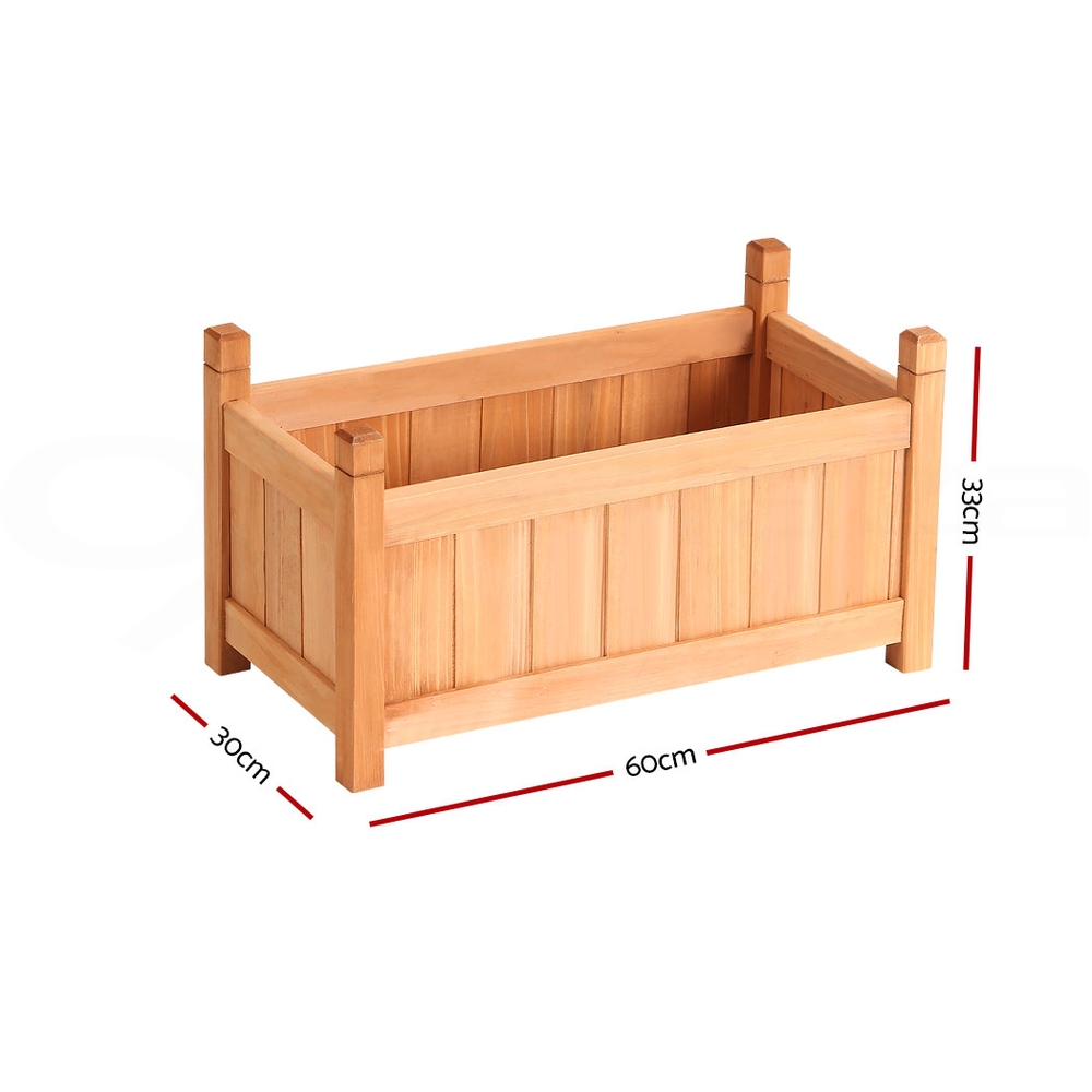 Green Fingers Garden Bed Kit Raised Wooden Planter Box Pot Vegetables Flowers - Picture 39 of 89