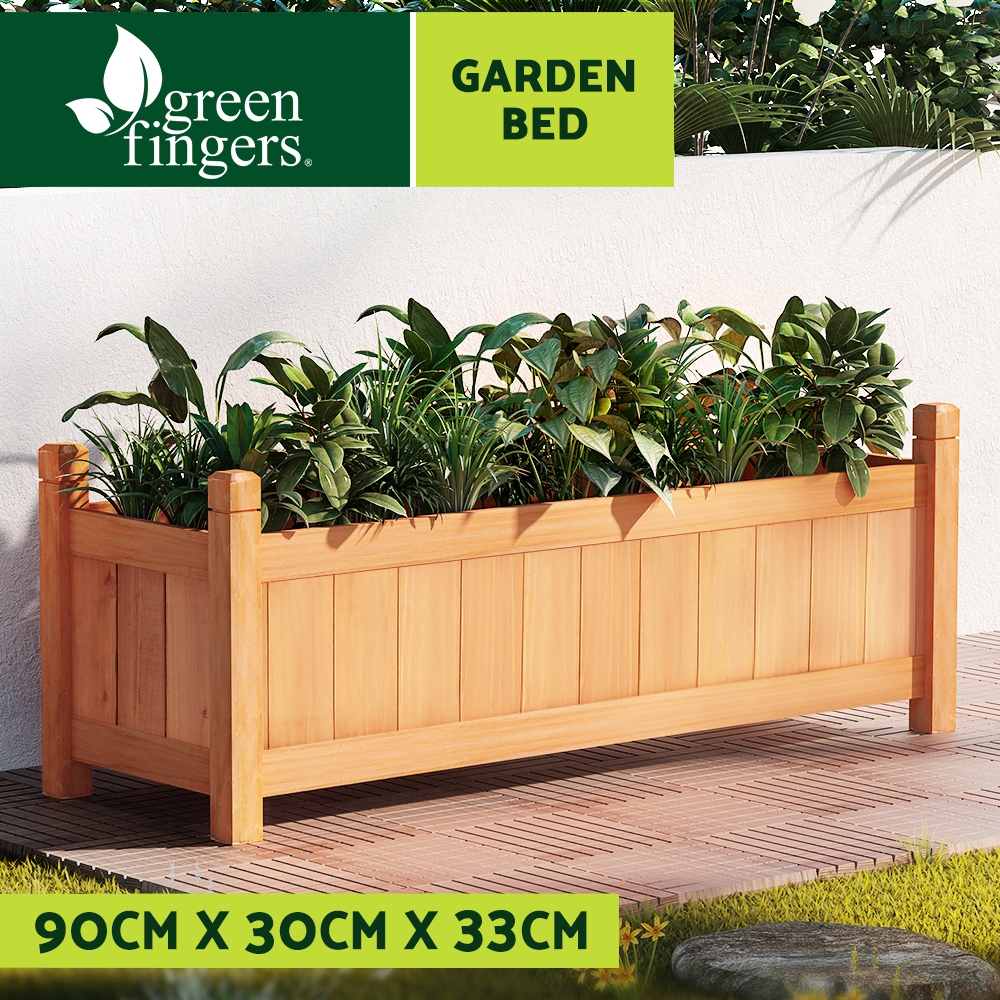 Green Fingers Garden Bed Kit Raised Wooden Planter Box Pot Vegetables Flowers - Picture 42 of 89