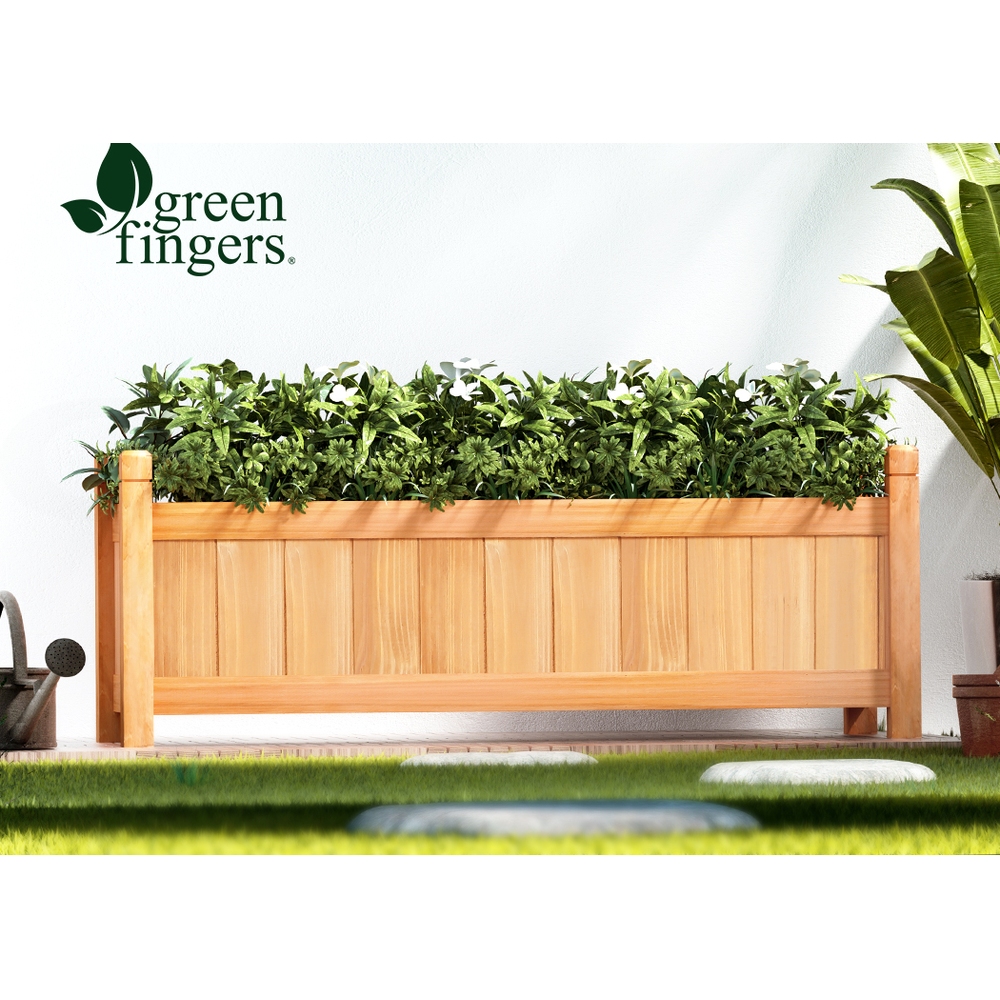 Green Fingers Garden Bed Kit Raised Wooden Planter Box Pot Vegetables Flowers - Picture 48 of 89