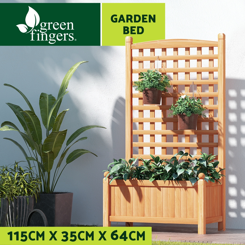 Green Fingers Garden Bed Kit Raised Wooden Planter Box Pot Vegetables Flowers - Picture 12 of 89
