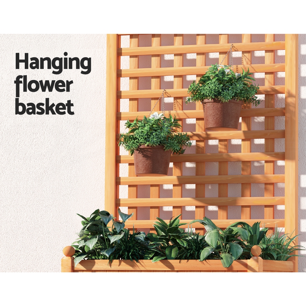 Green Fingers Garden Bed Kit Raised Wooden Planter Box Pot Vegetables Flowers - Picture 16 of 89