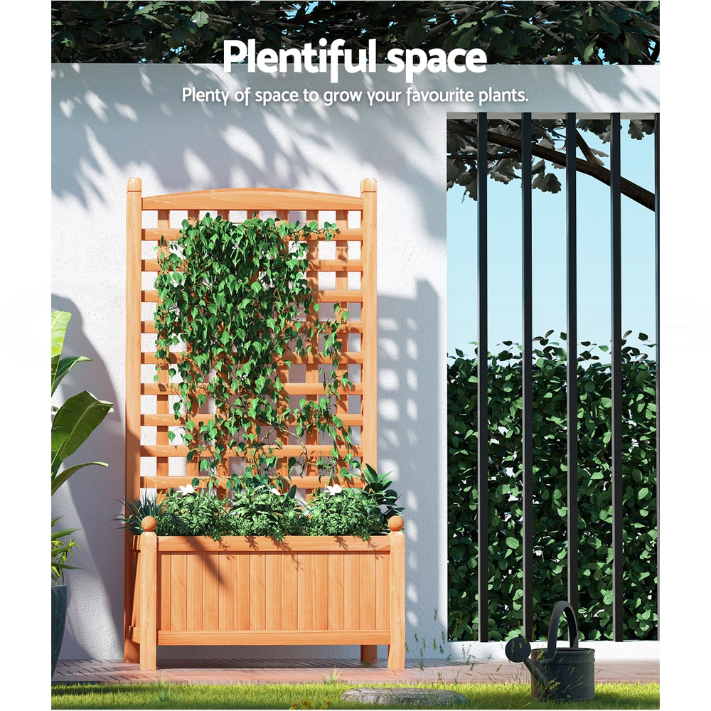 Green Fingers Garden Bed Kit Raised Wooden Planter Box Pot Vegetables Flowers - Picture 17 of 89
