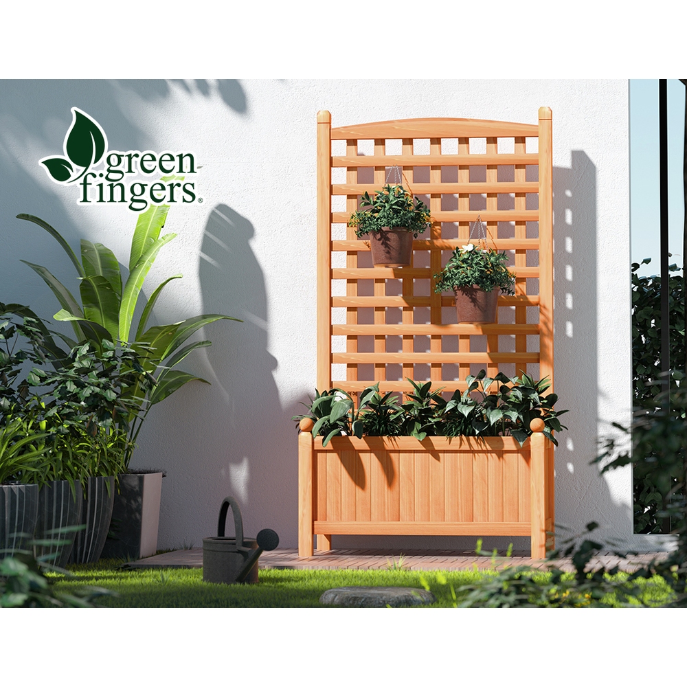 Green Fingers Garden Bed Kit Raised Wooden Planter Box Pot Vegetables Flowers - Picture 19 of 89