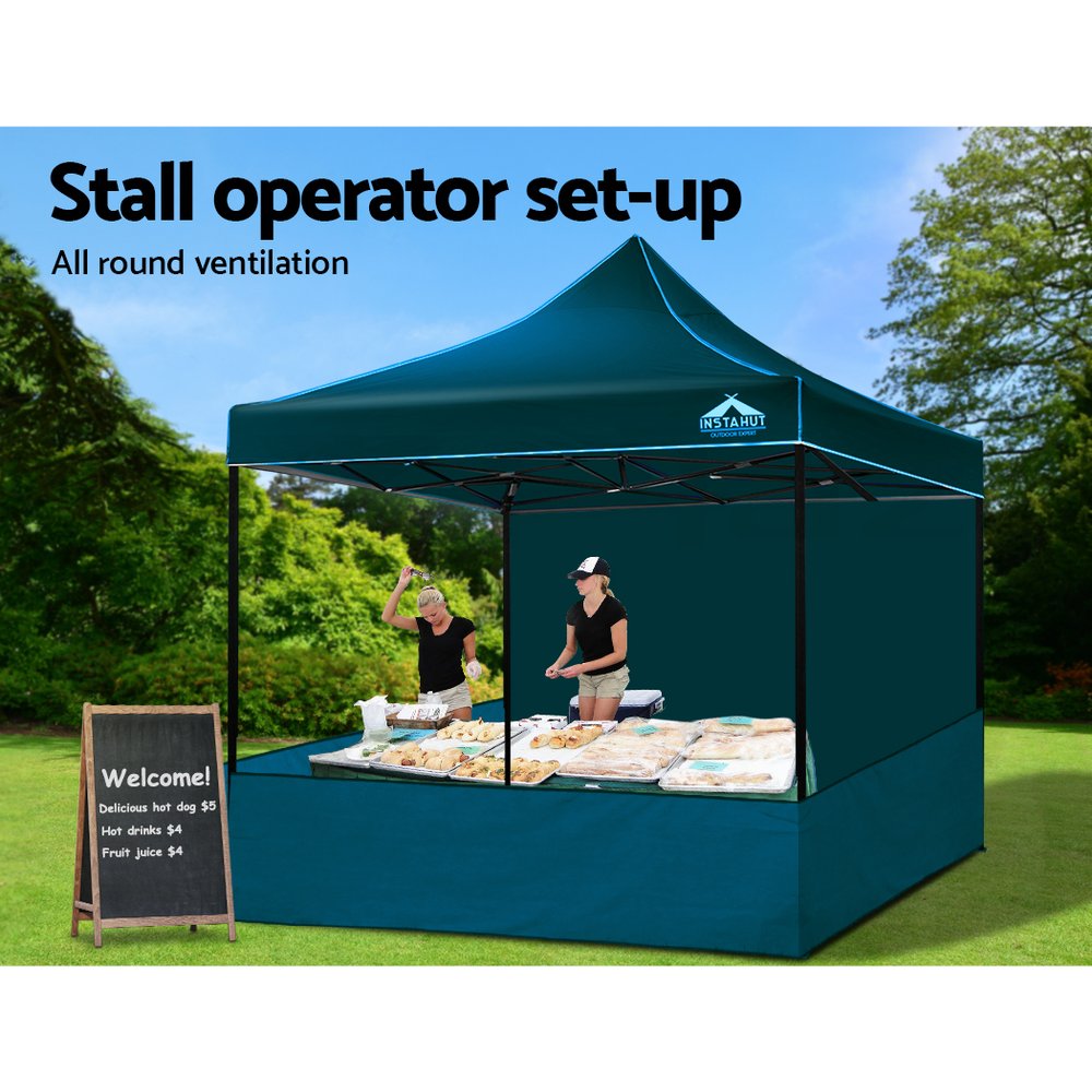 Instahut Gazebo Pop Up Marquee 3x3 Outdoor Gazebos Tent Wedding Folding