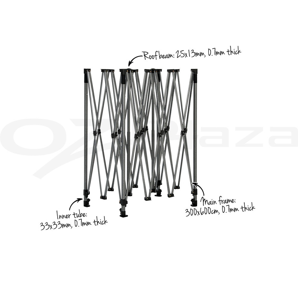 Instahut Gazebo Pop Up Marquee 3x6 Outdoor Wedding Folding Camping Tent Canopy - Picture 17 of 19