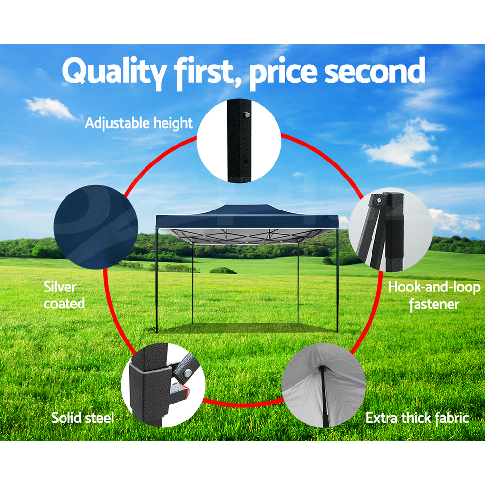 Instahut Gazebo Pop Up Marquee 3x3 3x6 Outdoor Tent Folding Wedding