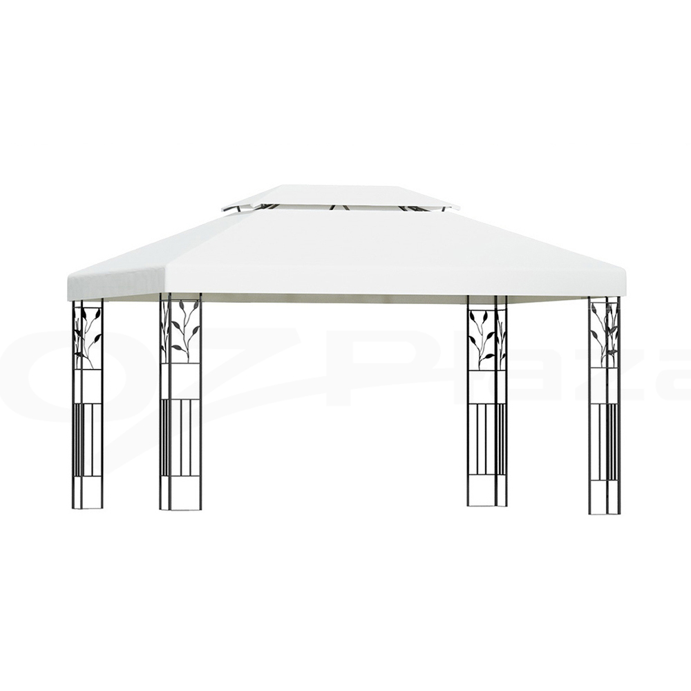 Instahut Gazebo 3x3 4x3 Marquee Outdoor Party Wedding Gazebos Tent Iron Art - Picture 38 of 44