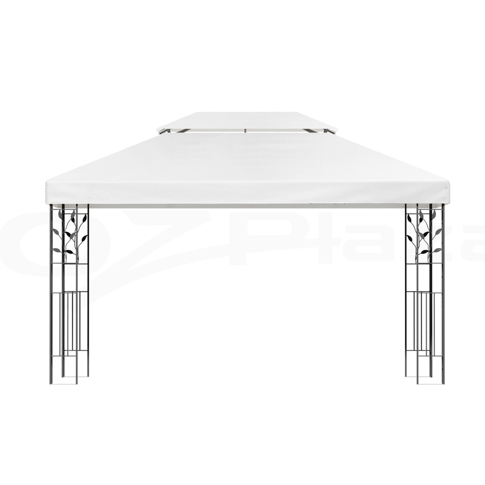 Instahut Gazebo 3x3 4x3 Marquee Outdoor Party Wedding Gazebos Tent Iron Art - Picture 40 of 44