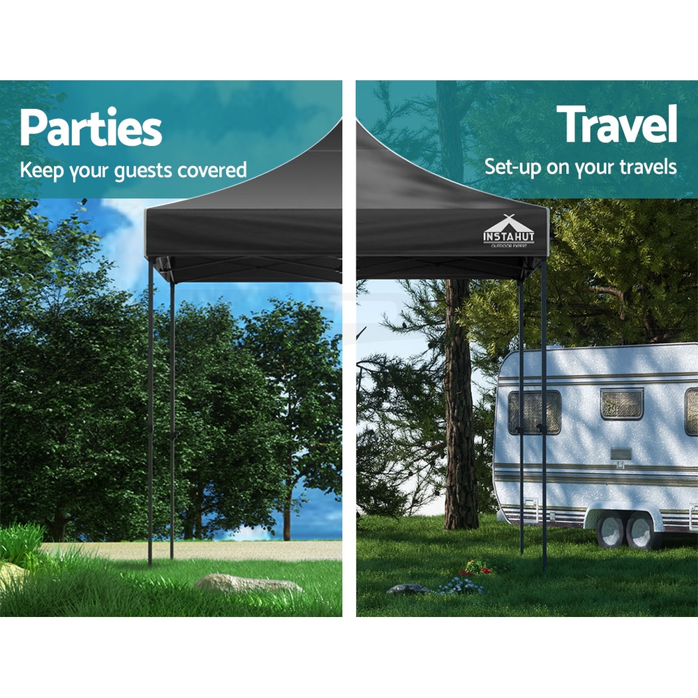 Instahut Gazebo Pop Up Marquee 3x3 Outdoor Wedding Tent Party Event Folding Set - Picture 21 of 102