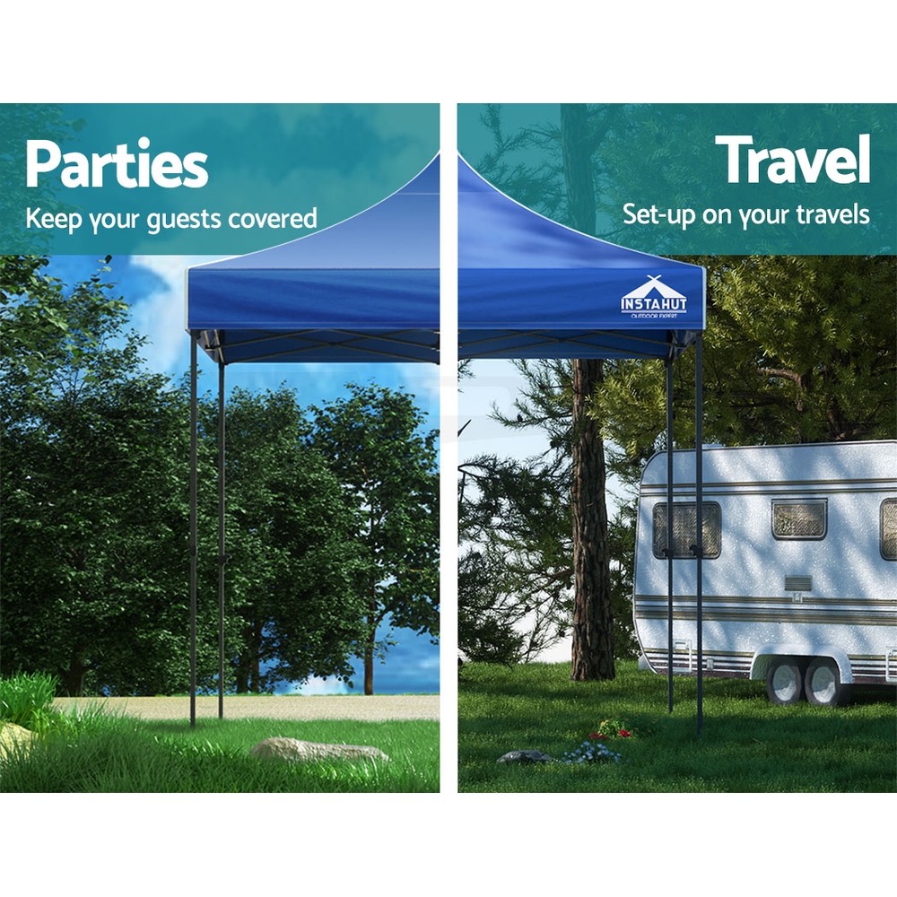 Instahut Gazebo Pop Up Marquee 3x3 Outdoor Wedding Tent Party Event Folding Set - Picture 32 of 102