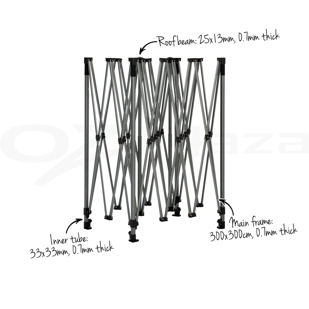 Instahut Gazebo Pop Up Marquee 3x3 Outdoor Wedding Tent Party Event Folding Set - Picture 34 of 102