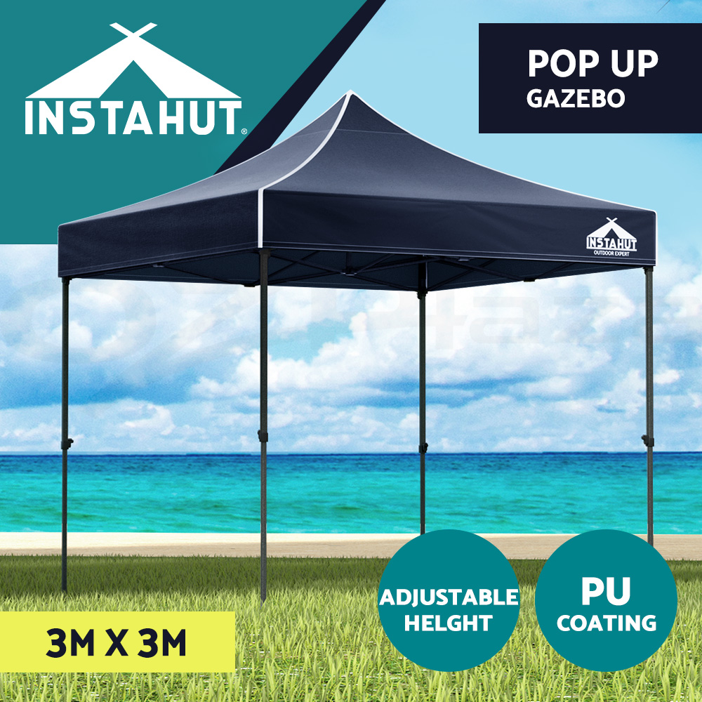 Instahut Gazebo Pop Up Marquee 3x3 Outdoor Wedding Tent Party Event Folding Set - Picture 42 of 102