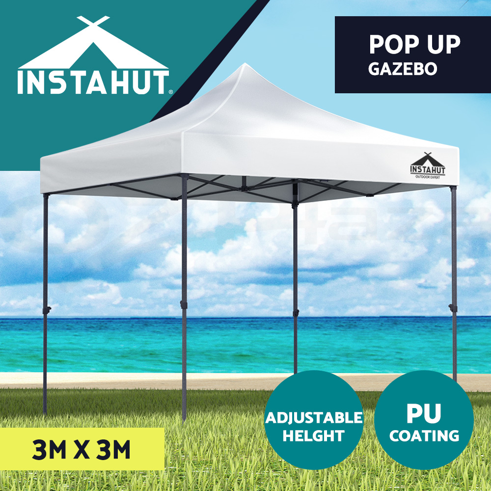 Instahut Gazebo Pop Up Marquee 3x3 Outdoor Wedding Tent Party Event Folding Set - Picture 53 of 102