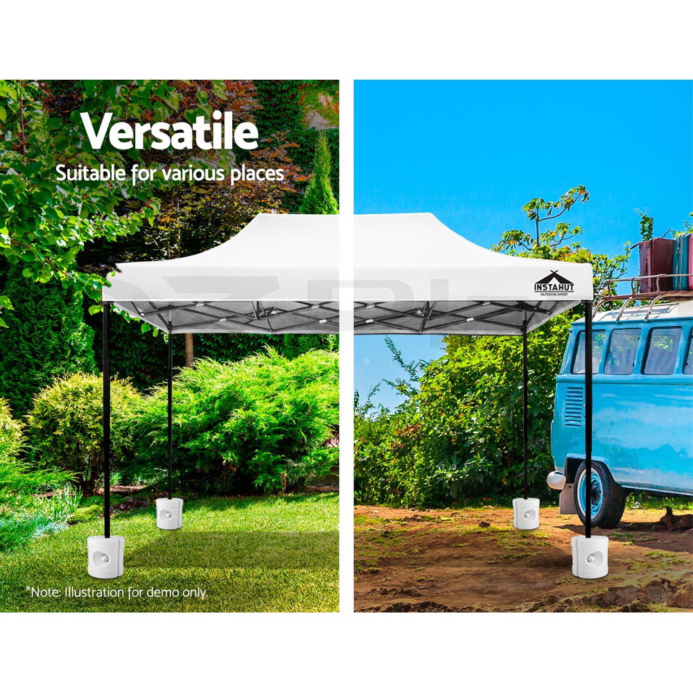 Instahut Gazebo Pop Up Marquee 3x3 Outdoor Wedding Tent Party Event Folding Set - Picture 17 of 102