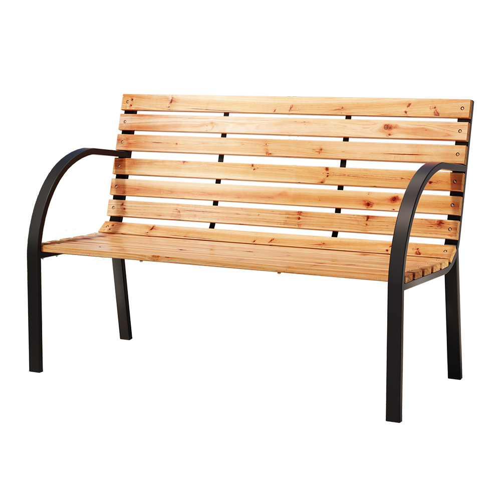 Gardeon Outdoor Garden Bench Seat Loveseat Chair Steel Patio Furniture Park - Picture 47 of 47