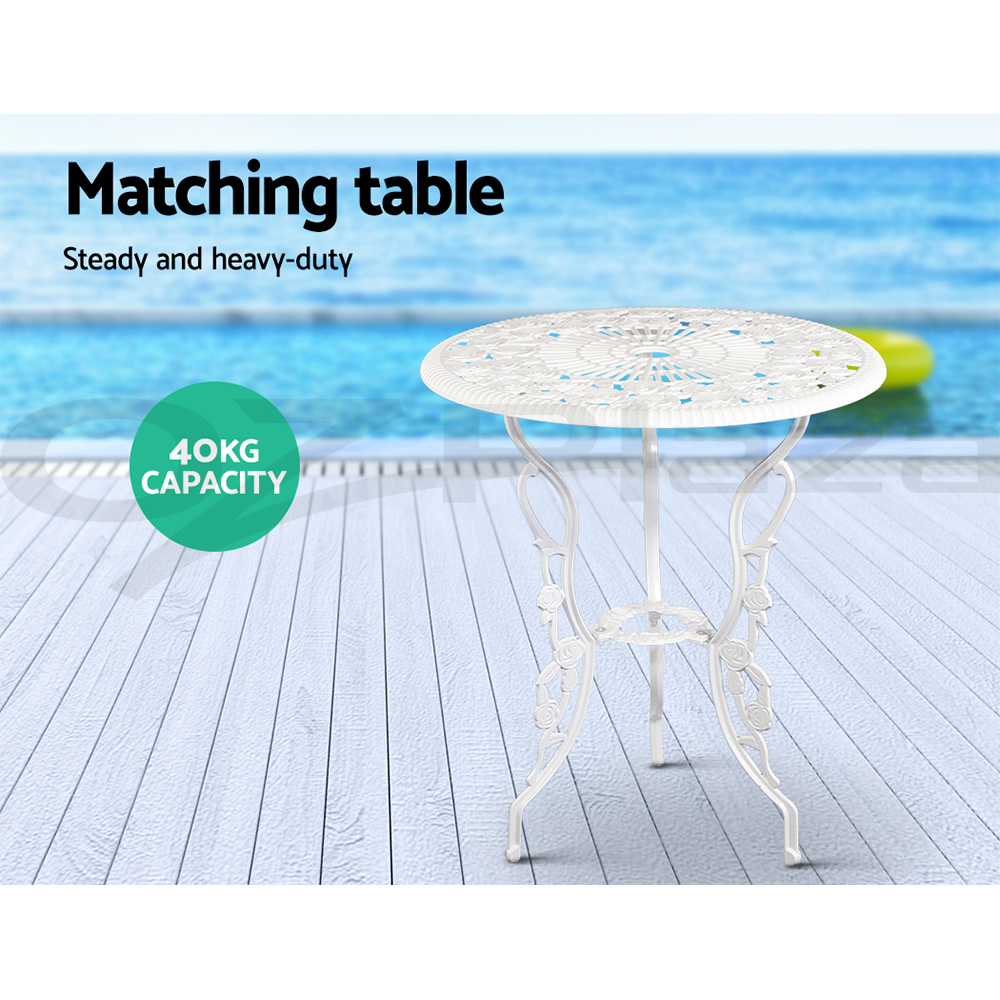 Gardeon Outdoor Setting Dining Chairs Bistro Set Patio Garden Furniture 3 Piece - Picture 30 of 63