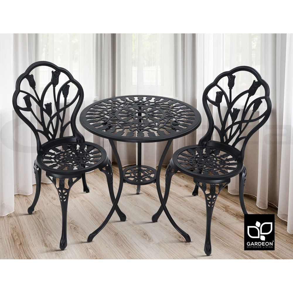 Gardeon Outdoor Setting Dining Chairs Bistro Set Patio Garden Furniture 3 Piece - Picture 43 of 63