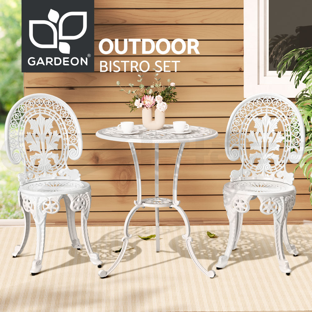 Gardeon Outdoor Setting Dining Chairs Bistro Set Patio Garden Furniture 3 Piece - Picture 13 of 63