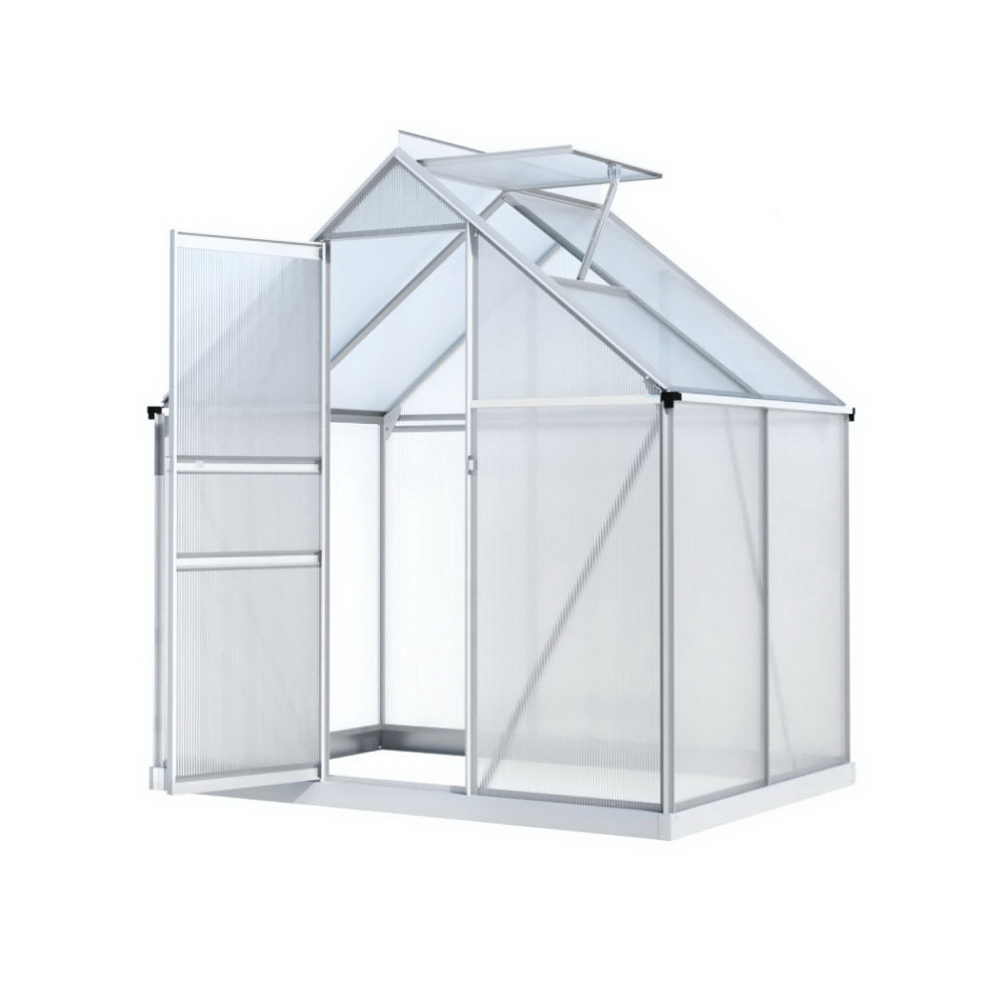 Green Fingers Greenhouse Aluminium Green House Polycarbonate Storage Garden - Picture 13 of 131