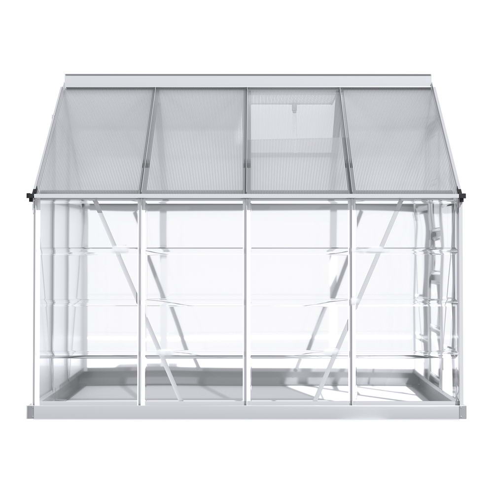 Green Fingers Greenhouse Aluminium Green House Polycarbonate Storage Garden - Picture 27 of 131