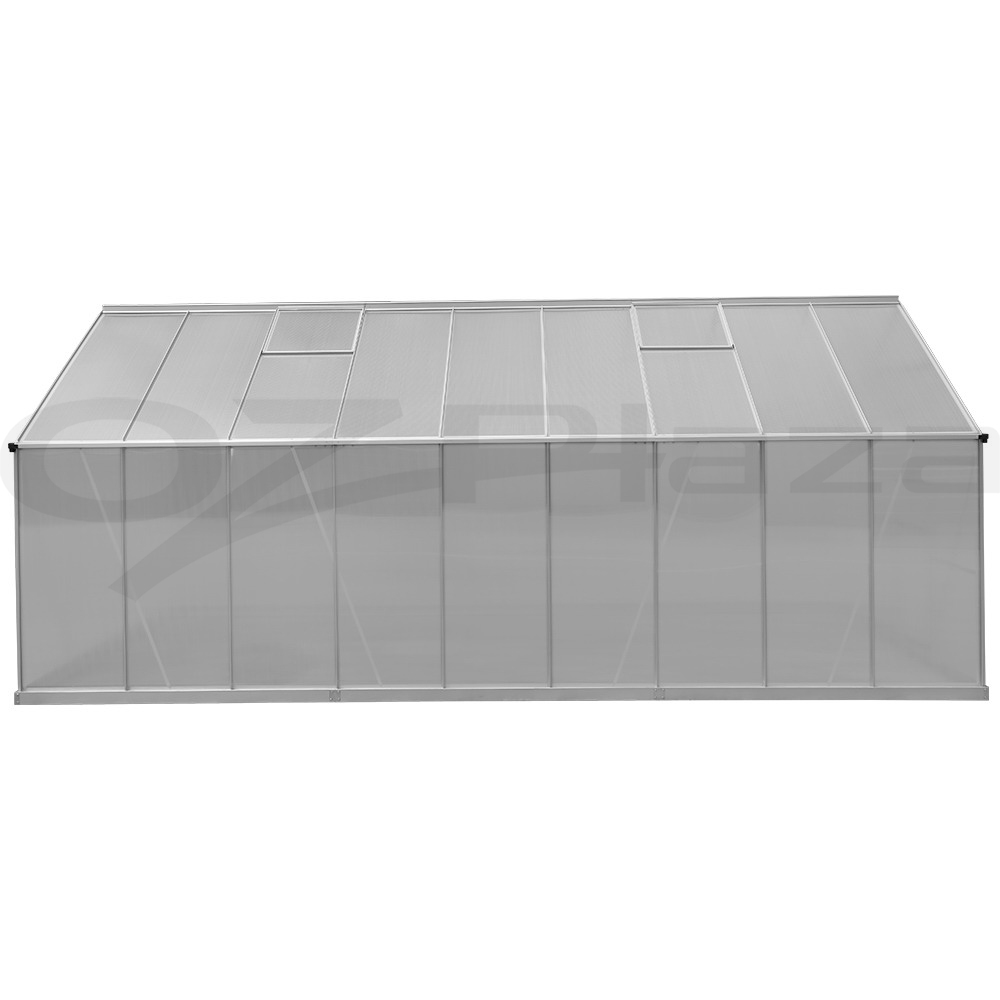 Green Fingers Greenhouse Aluminium Green House Polycarbonate Storage Garden - Picture 126 of 131