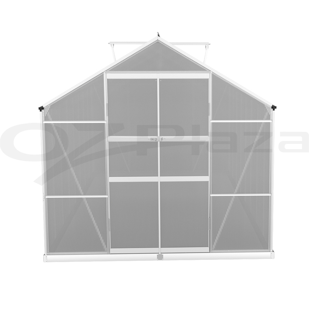 Green Fingers Greenhouse Aluminium Green House Polycarbonate Storage Garden - Picture 127 of 131